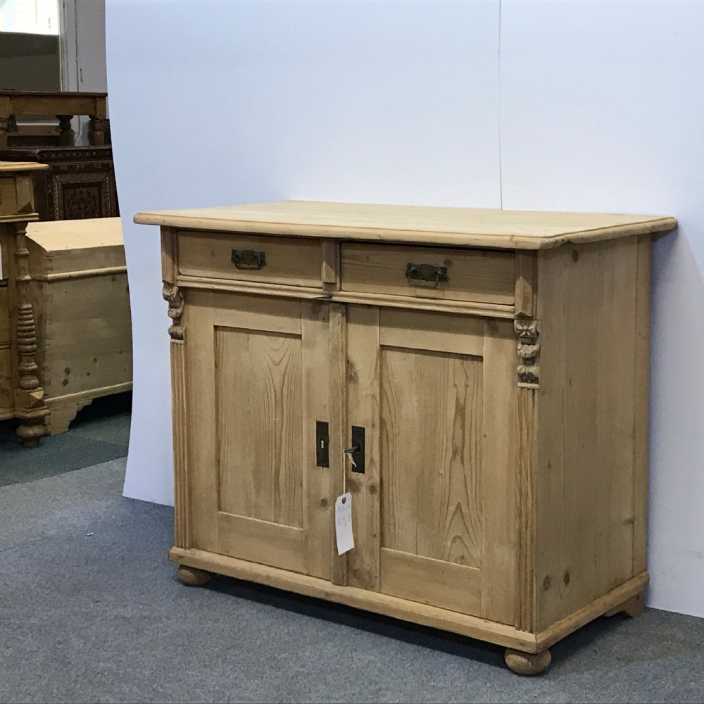 ANTIQUE PINE DRESSER BASE CUPBOARD View IV