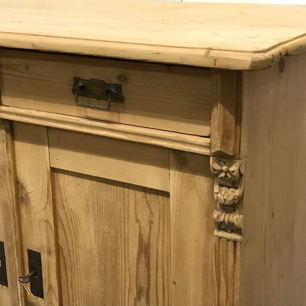 ANTIQUE PINE DRESSER BASE CUPBOARD View V