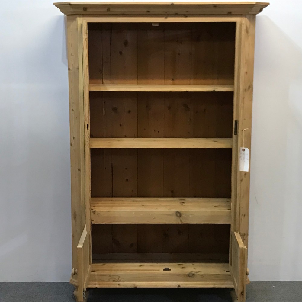 ANTIQUE PINE GLAZED DISPLAY CABINET View VI
