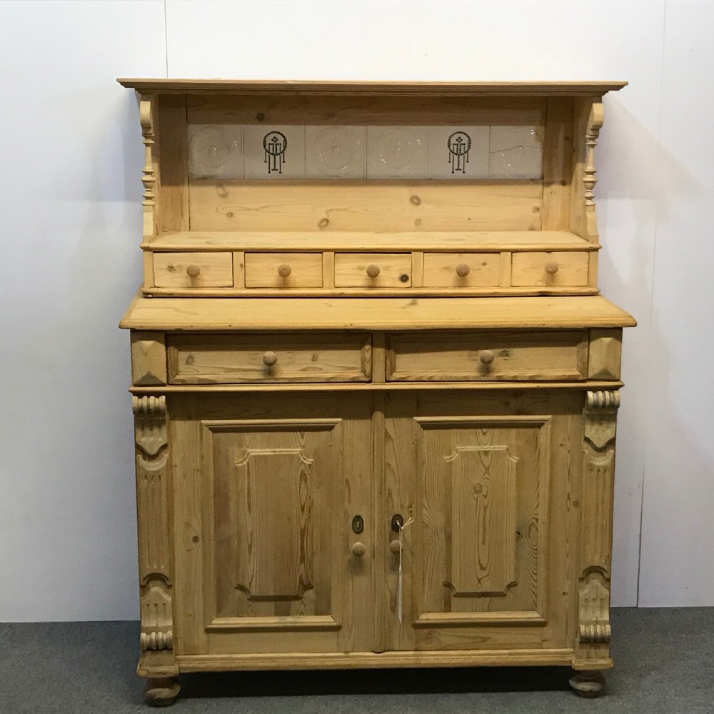 OLD FARMHOUSE KITCHEN SIDEBOARD WITH SMALL DRESSER TOP