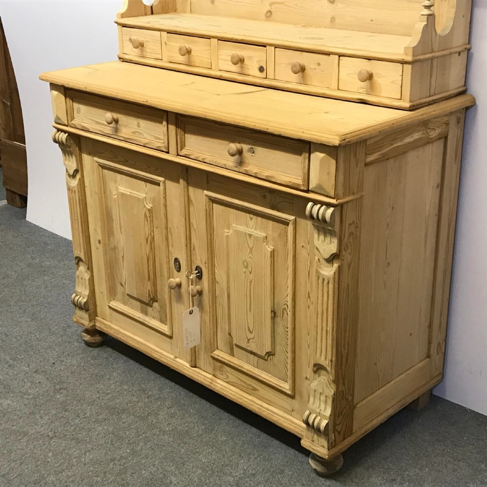 OLD FARMHOUSE KITCHEN SIDEBOARD WITH SMALL DRESSER TOP View IV