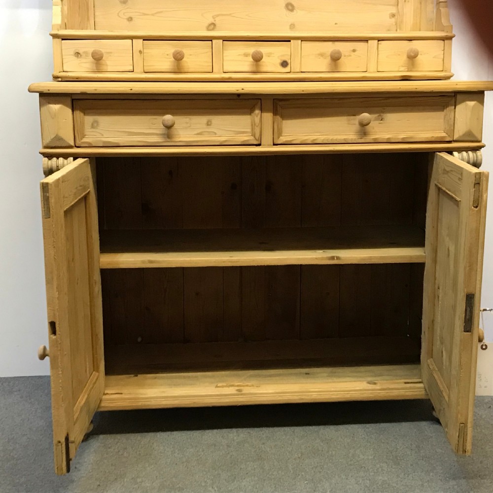 OLD FARMHOUSE KITCHEN SIDEBOARD WITH SMALL DRESSER TOP View VI