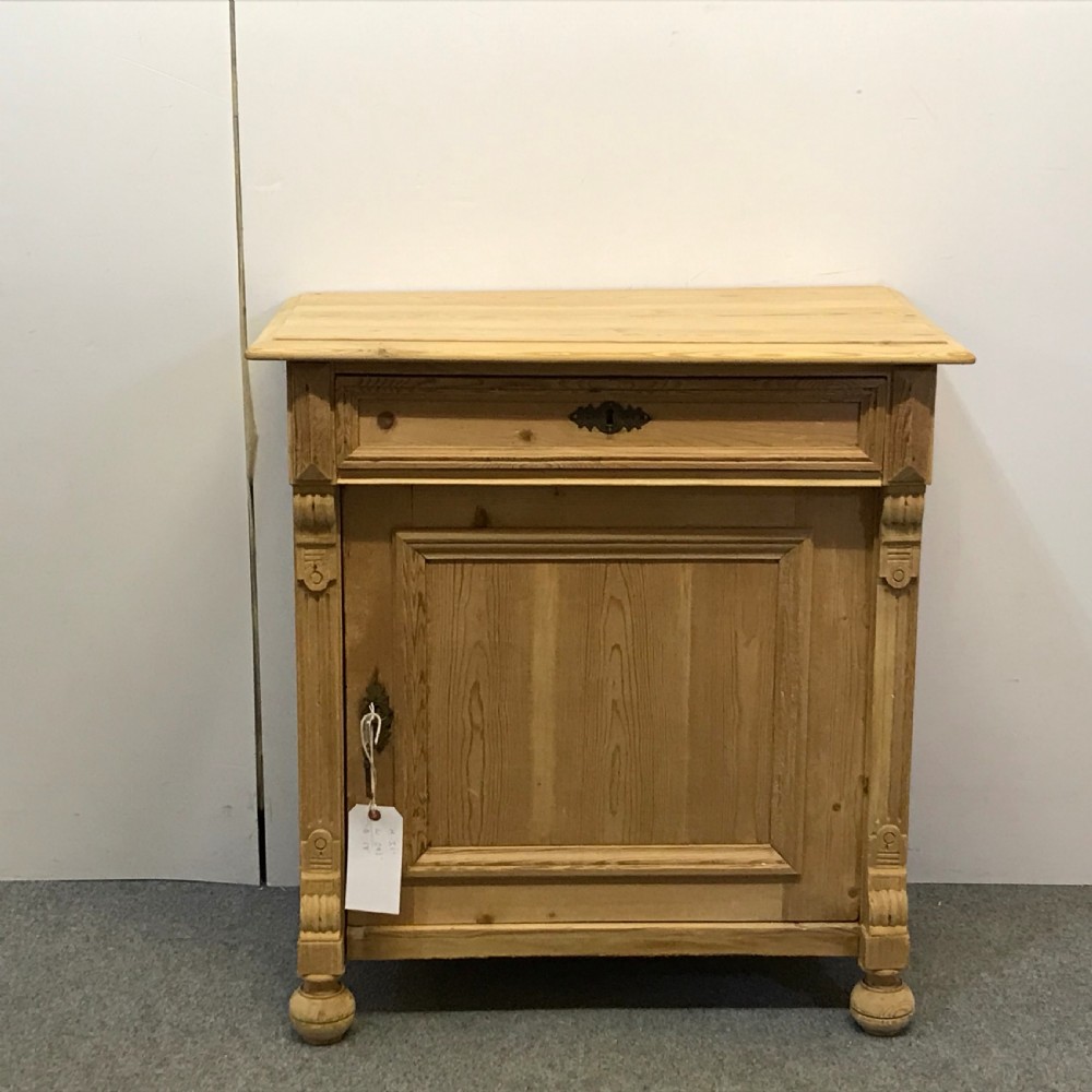OLD PINE BEDSIDE CUPBOARD