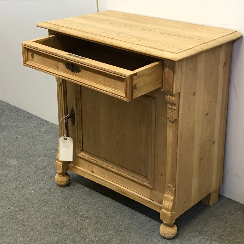 OLD PINE BEDSIDE CUPBOARD View IV