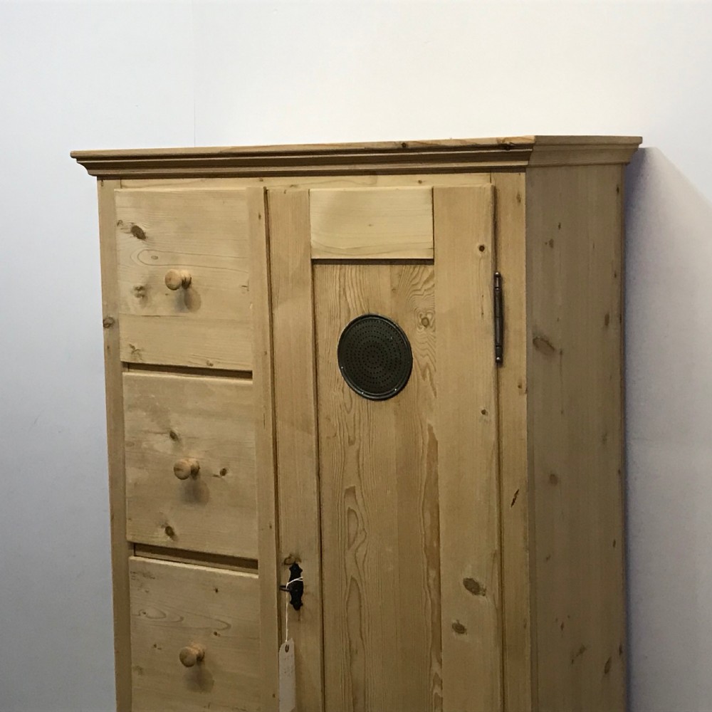 ANTIQUE PINE FARMHOUSE LARDER CUPBOARD View IV