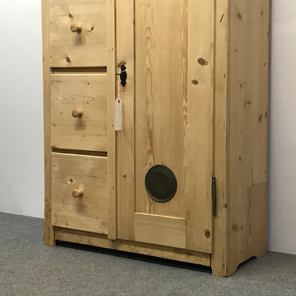 ANTIQUE PINE FARMHOUSE LARDER CUPBOARD View V