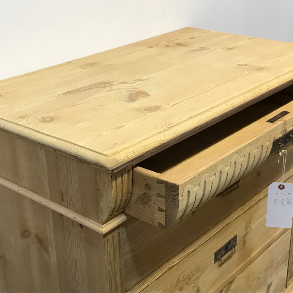ANTIQUE DANISH PINE CHEST OF DRAWERS View IV