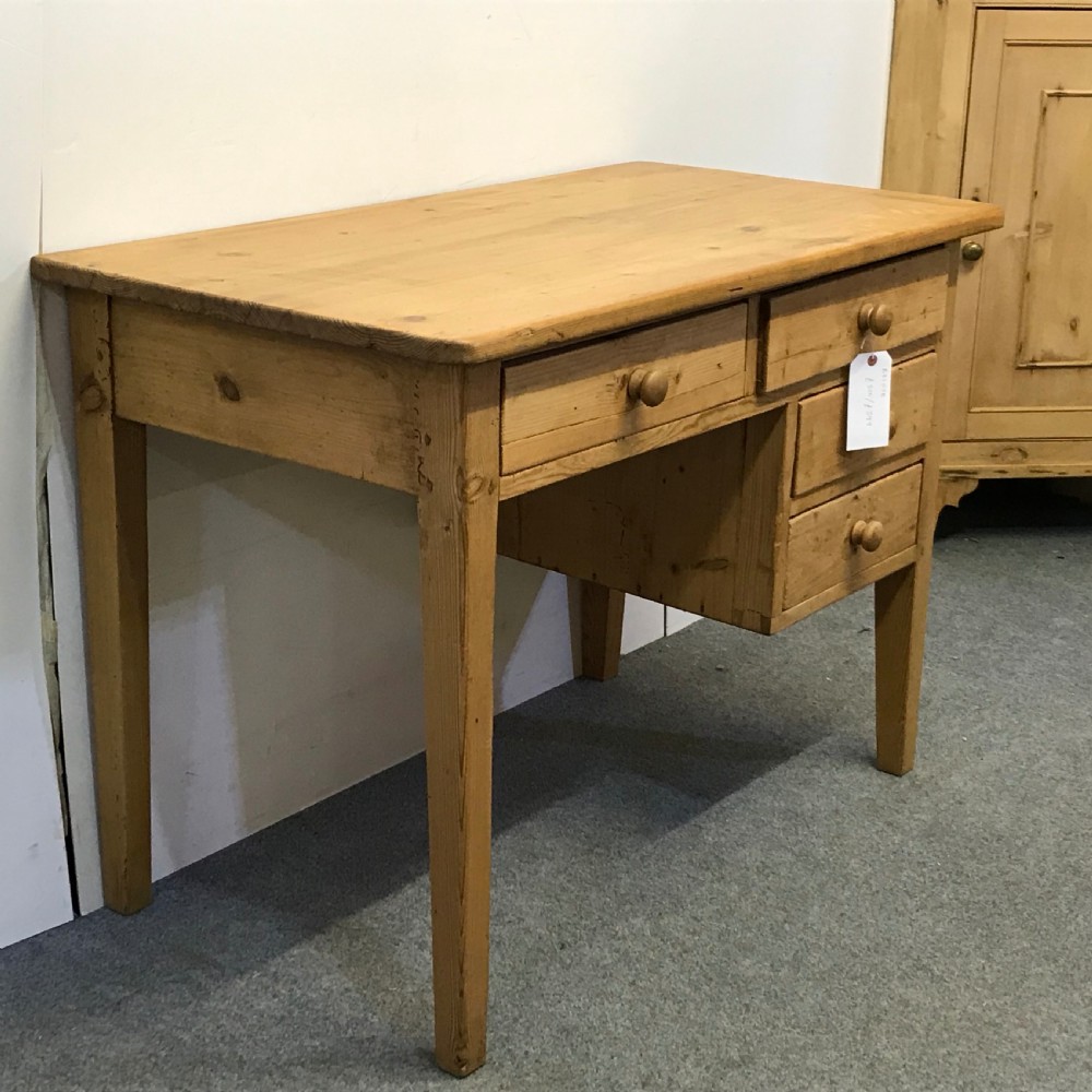 SMALL OLD ENGLISH PINE DESK View II