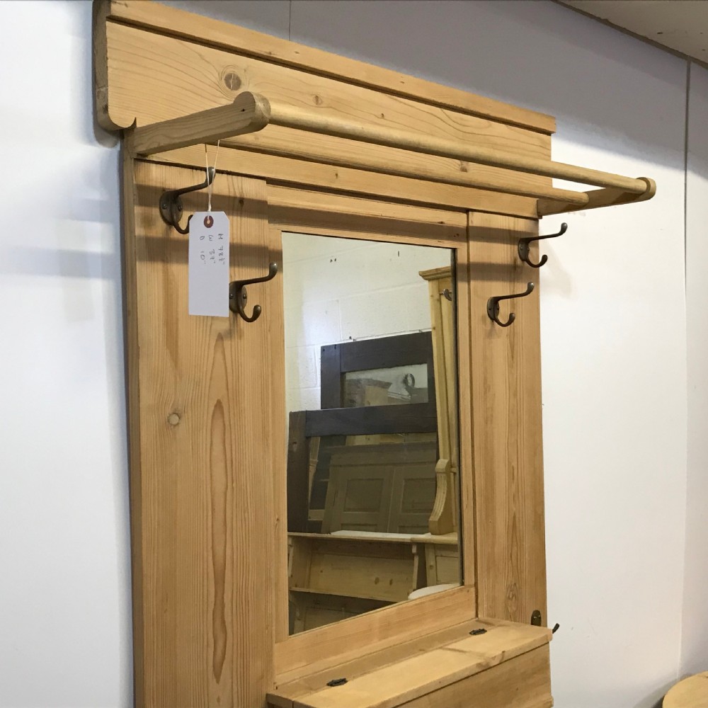 ANTIQUE PINE HALL STAND  View III