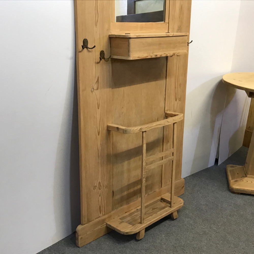 ANTIQUE PINE HALL STAND  View IV