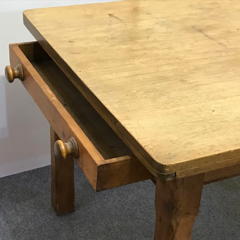 OLD RUSTIC COUNTRY KITCHEN TABLE  View III