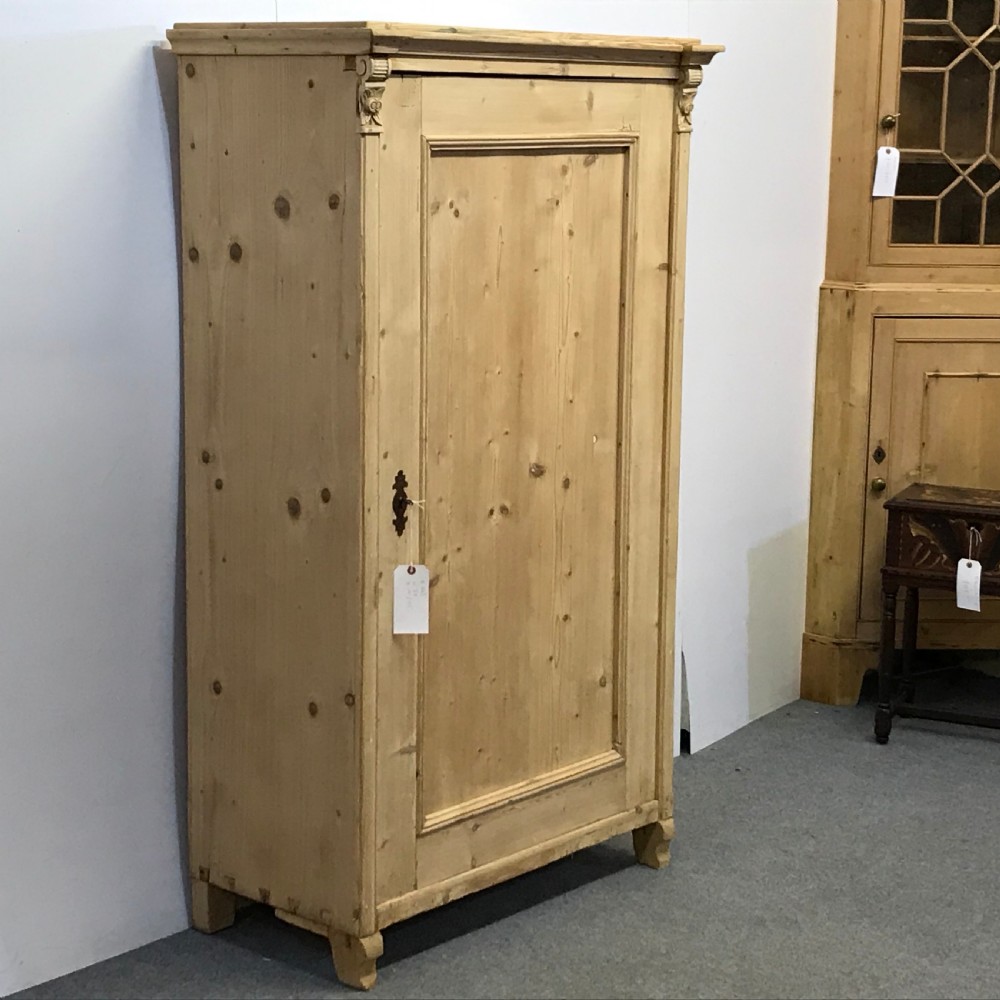 ANTIQUE PINE LINEN STORAGE CUPBOARD View III
