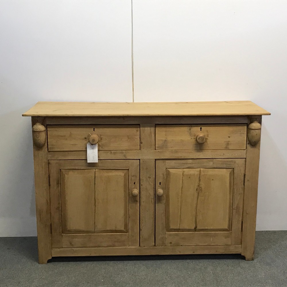 LARGE OLD PINE COUNTRY KITCHEN SIDEBOARD