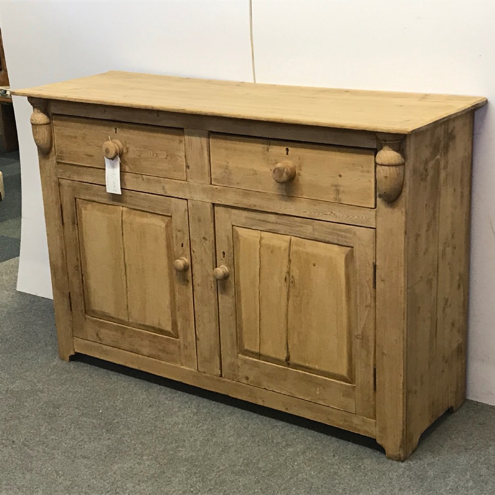 LARGE OLD PINE COUNTRY KITCHEN SIDEBOARD View III