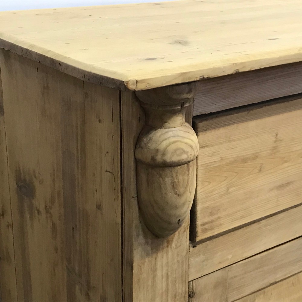 LARGE OLD PINE COUNTRY KITCHEN SIDEBOARD View VII