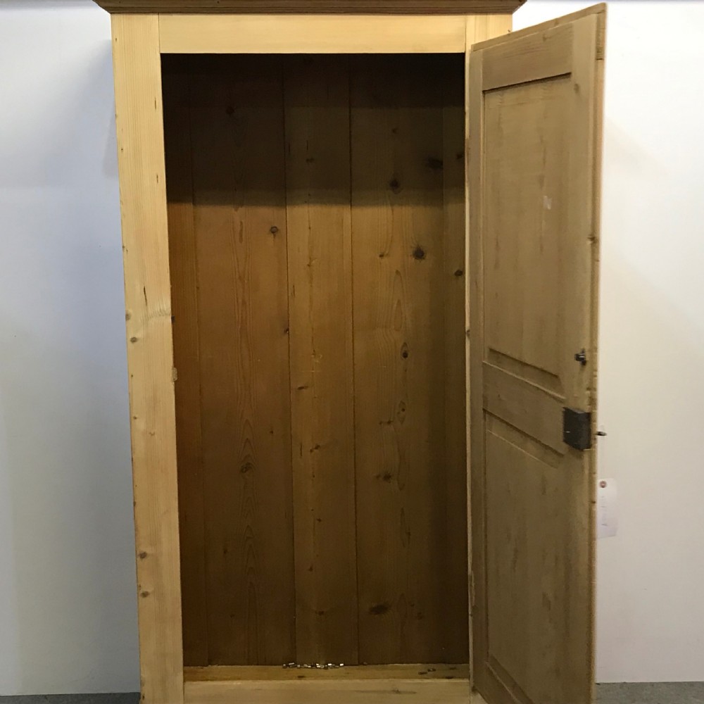 Large Single Door Old Pine Cupboard View V