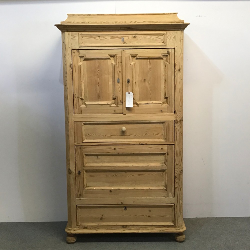 ANTIQUE DANISH PINE BACHELORS CABINET