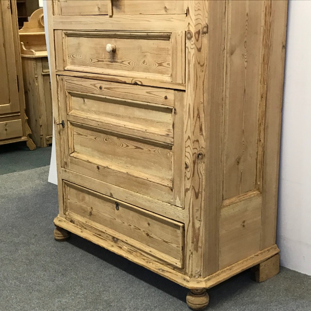 ANTIQUE DANISH PINE BACHELORS CABINET View IV