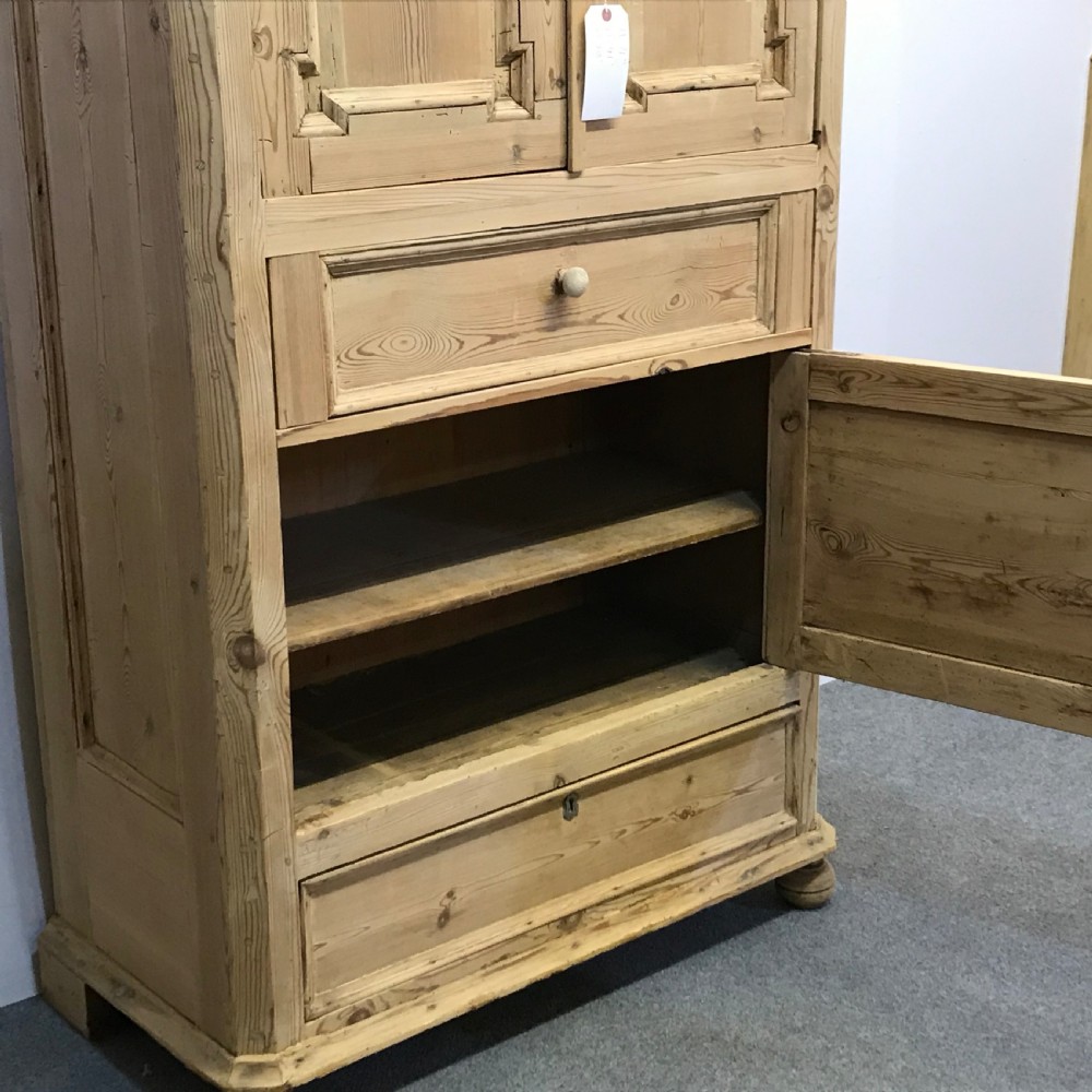 ANTIQUE DANISH PINE BACHELORS CABINET View VIII