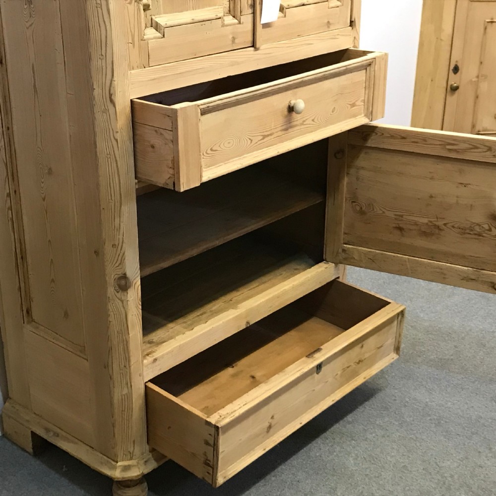 ANTIQUE DANISH PINE BACHELORS CABINET View IX