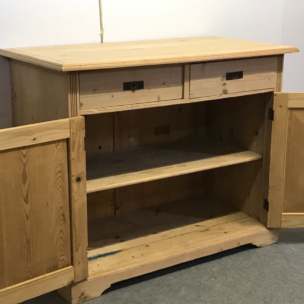 ANTIQUE PINE KITCHEN SIDEBOARD View V