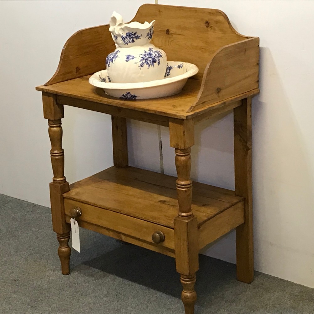EDWARDIAN PINE WASHSTAND  View II