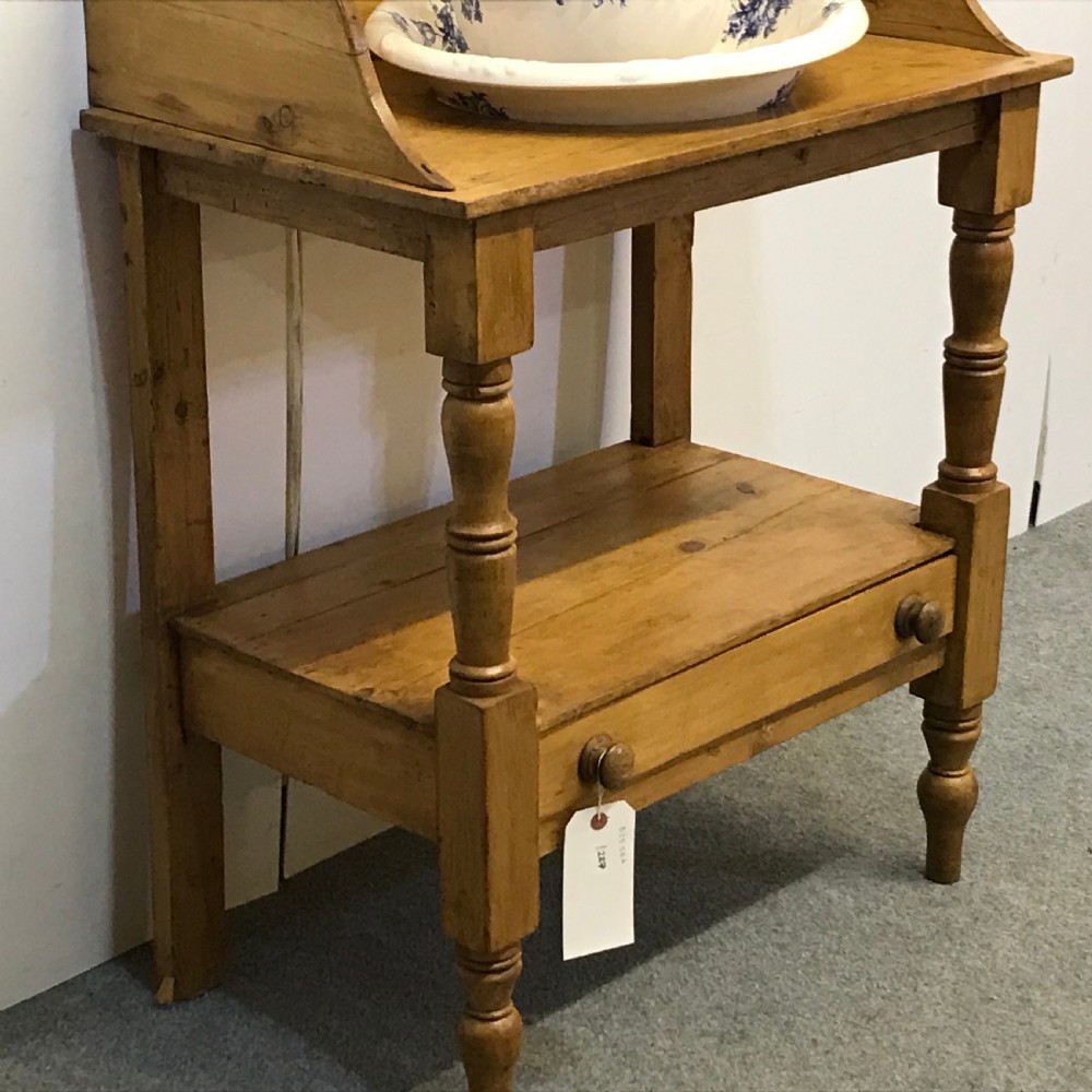 EDWARDIAN PINE WASHSTAND  View IV