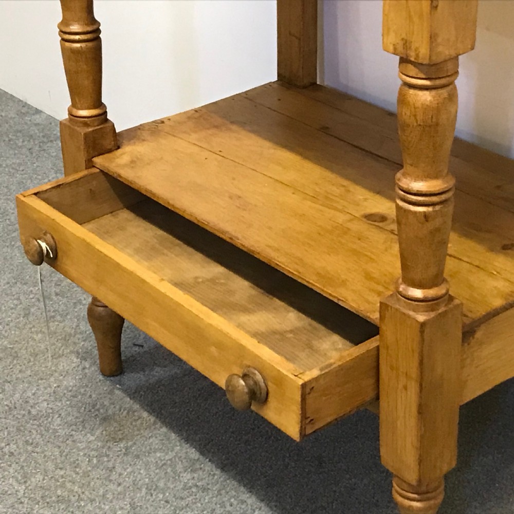 EDWARDIAN PINE WASHSTAND  View V