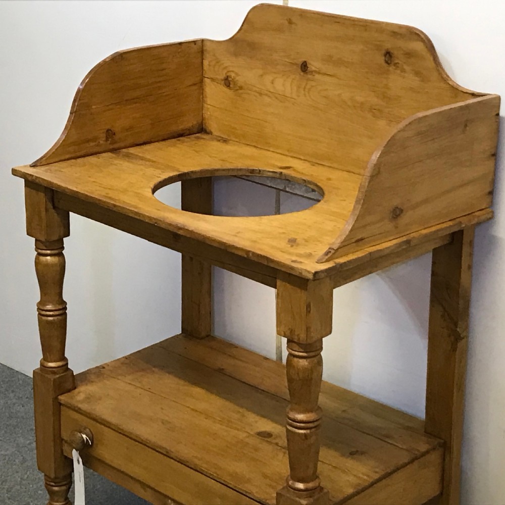 EDWARDIAN PINE WASHSTAND  View VI