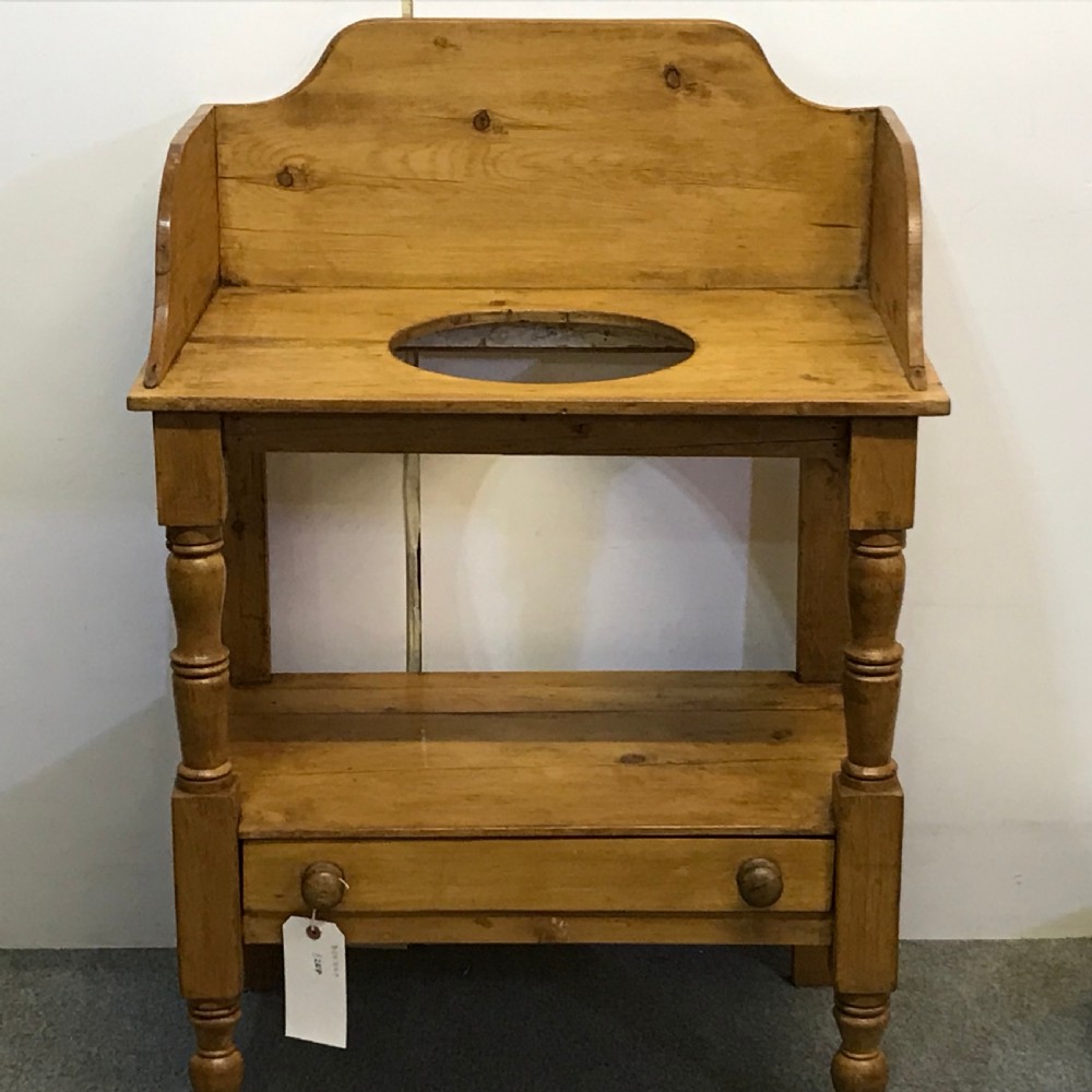 EDWARDIAN PINE WASHSTAND  View VII