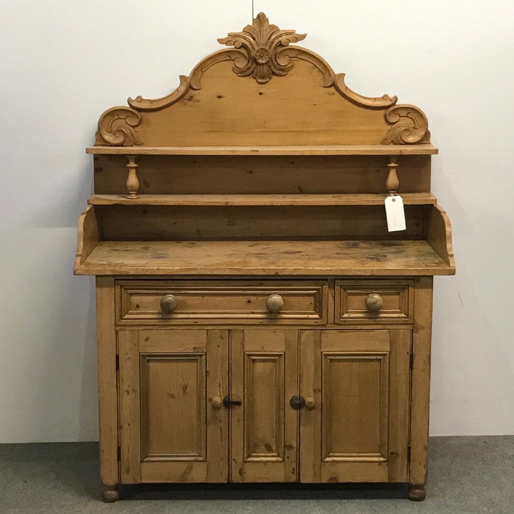 Old Victorian Yorkshire Pine Dresser