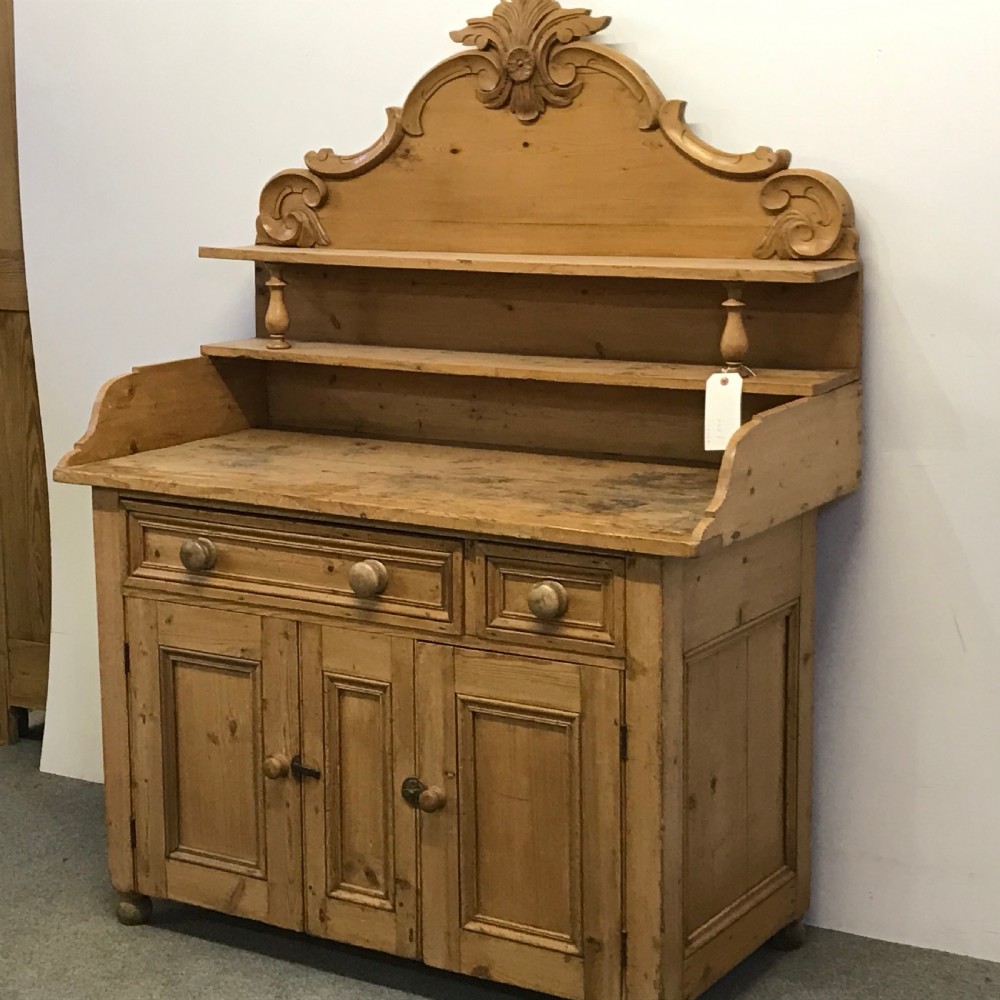 Old Victorian Yorkshire Pine Dresser View III