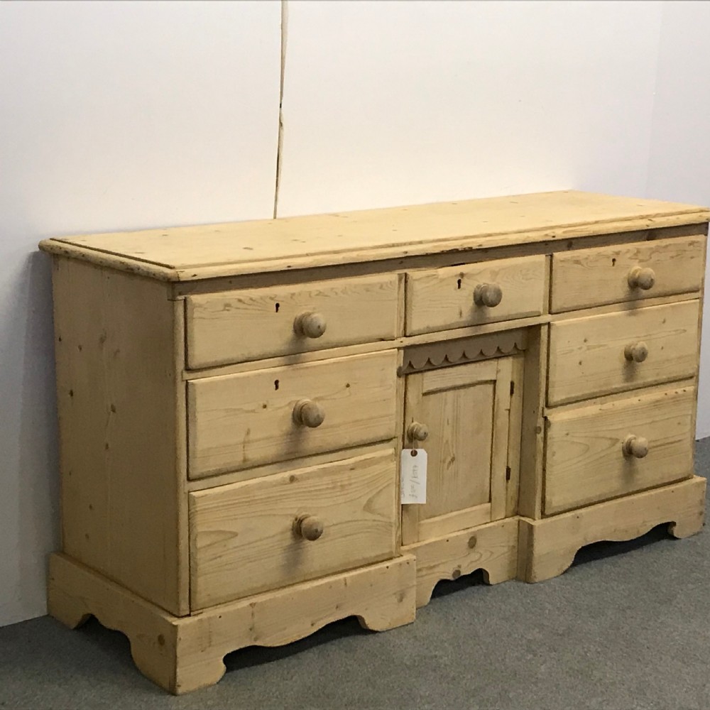 ANTIQUE LANCASHIRE FARMHOUSE PINE SIDEBOARD View II