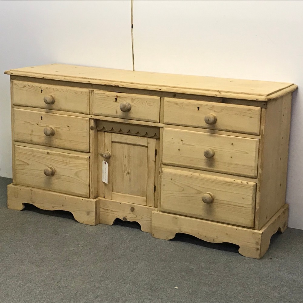 ANTIQUE LANCASHIRE FARMHOUSE PINE SIDEBOARD View III