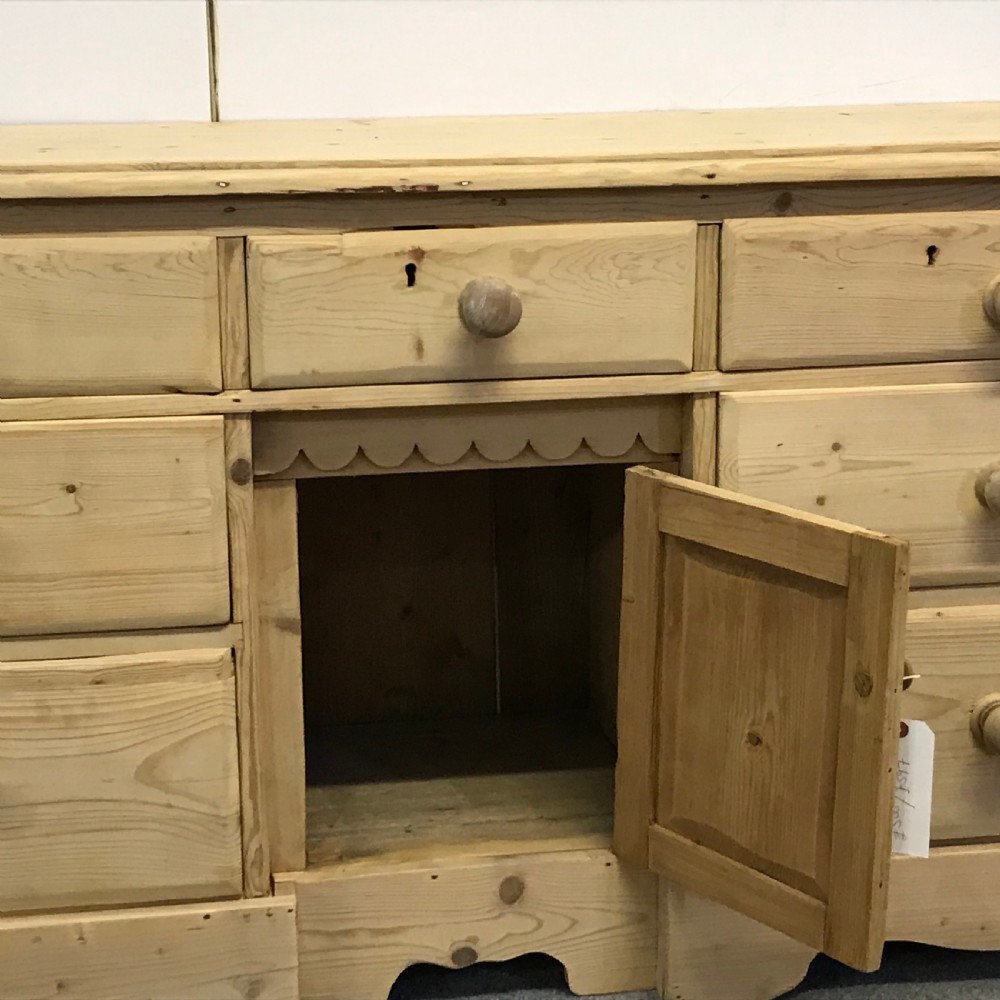 ANTIQUE LANCASHIRE FARMHOUSE PINE SIDEBOARD View V