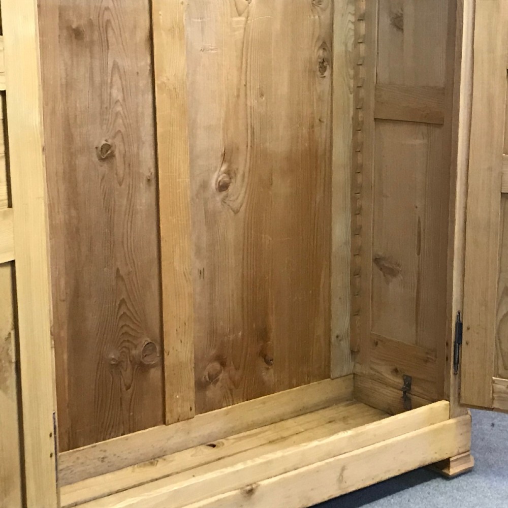 FRENCH ANTIQUE PINE WARDROBE (DISMANTLES) View VI