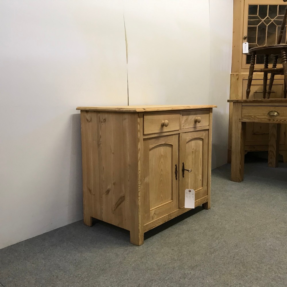 ANTIQUE PINE BEDSIDE CUPBOARD View III
