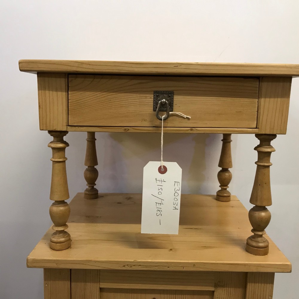 ANTIQUE PINE BEDSIDE CABINET View IV