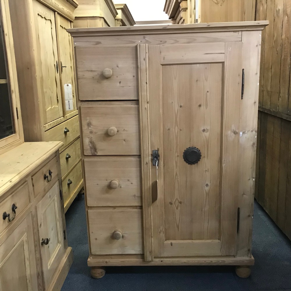 ANTIQUE PINE FOOD LARDER CUPBOARD