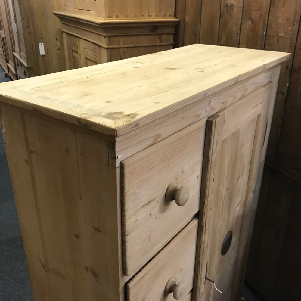 ANTIQUE PINE FOOD LARDER CUPBOARD View III