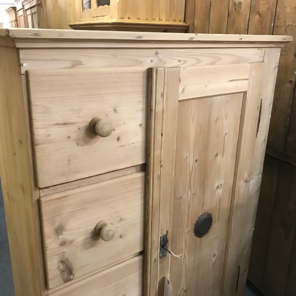 ANTIQUE PINE FOOD LARDER CUPBOARD View IX