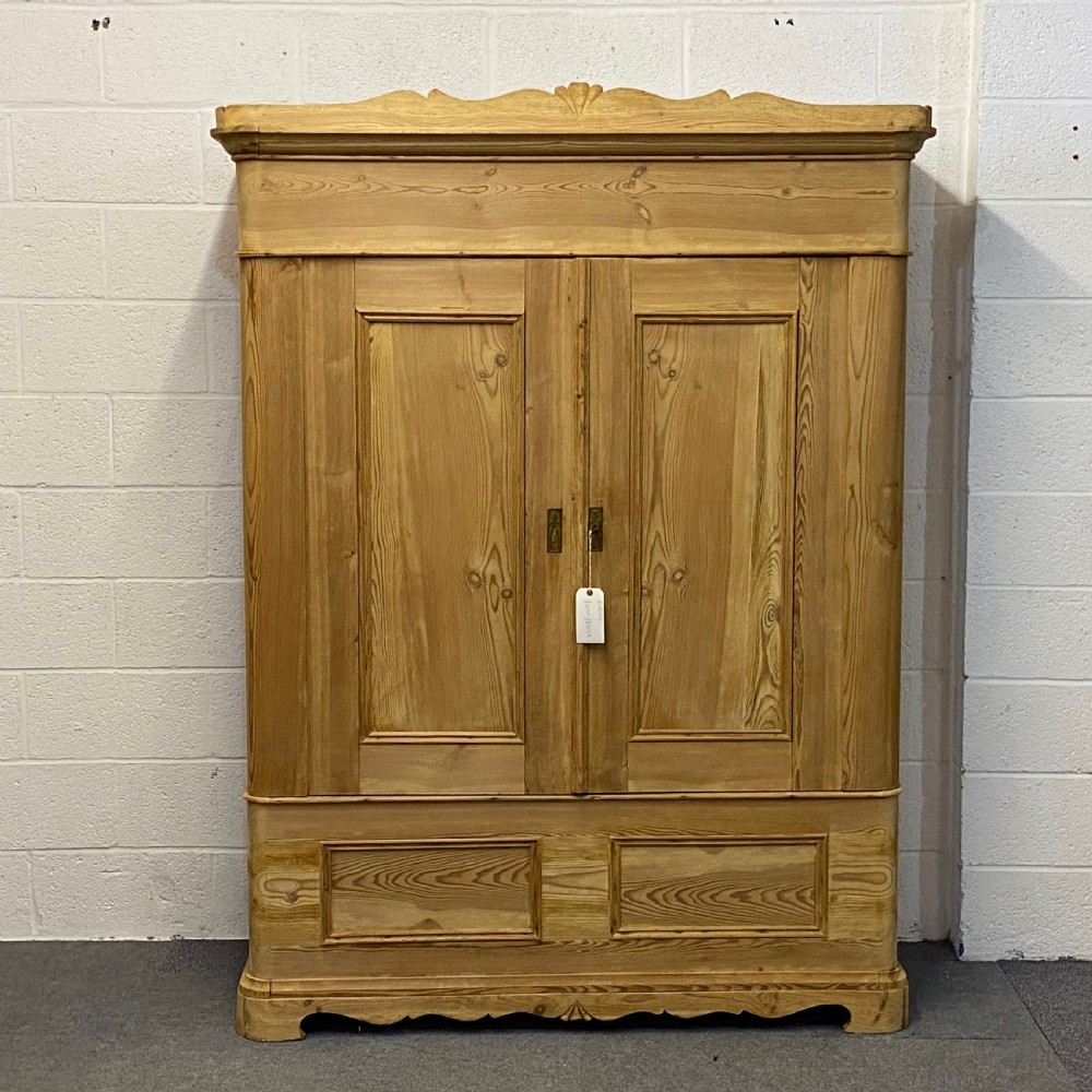 Very Old Double Pine Wardrobe (Dismantles)