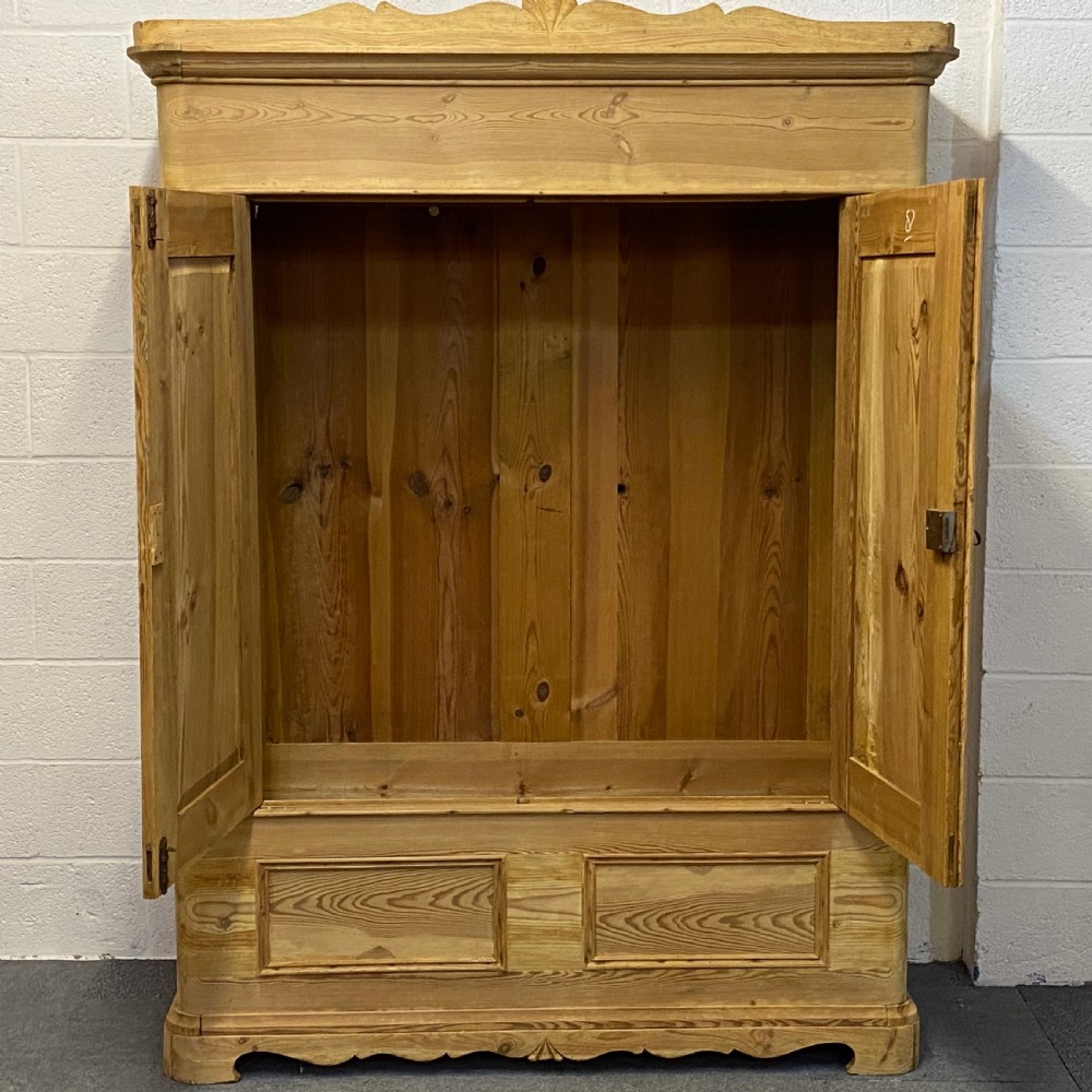 Very Old Double Pine Wardrobe (Dismantles) View II