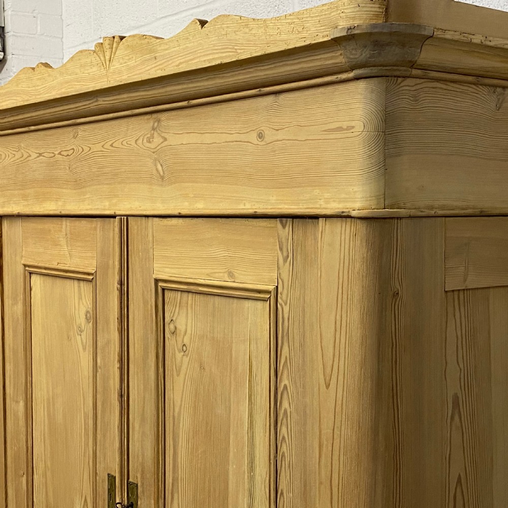 Very Old Double Pine Wardrobe (Dismantles) View IV