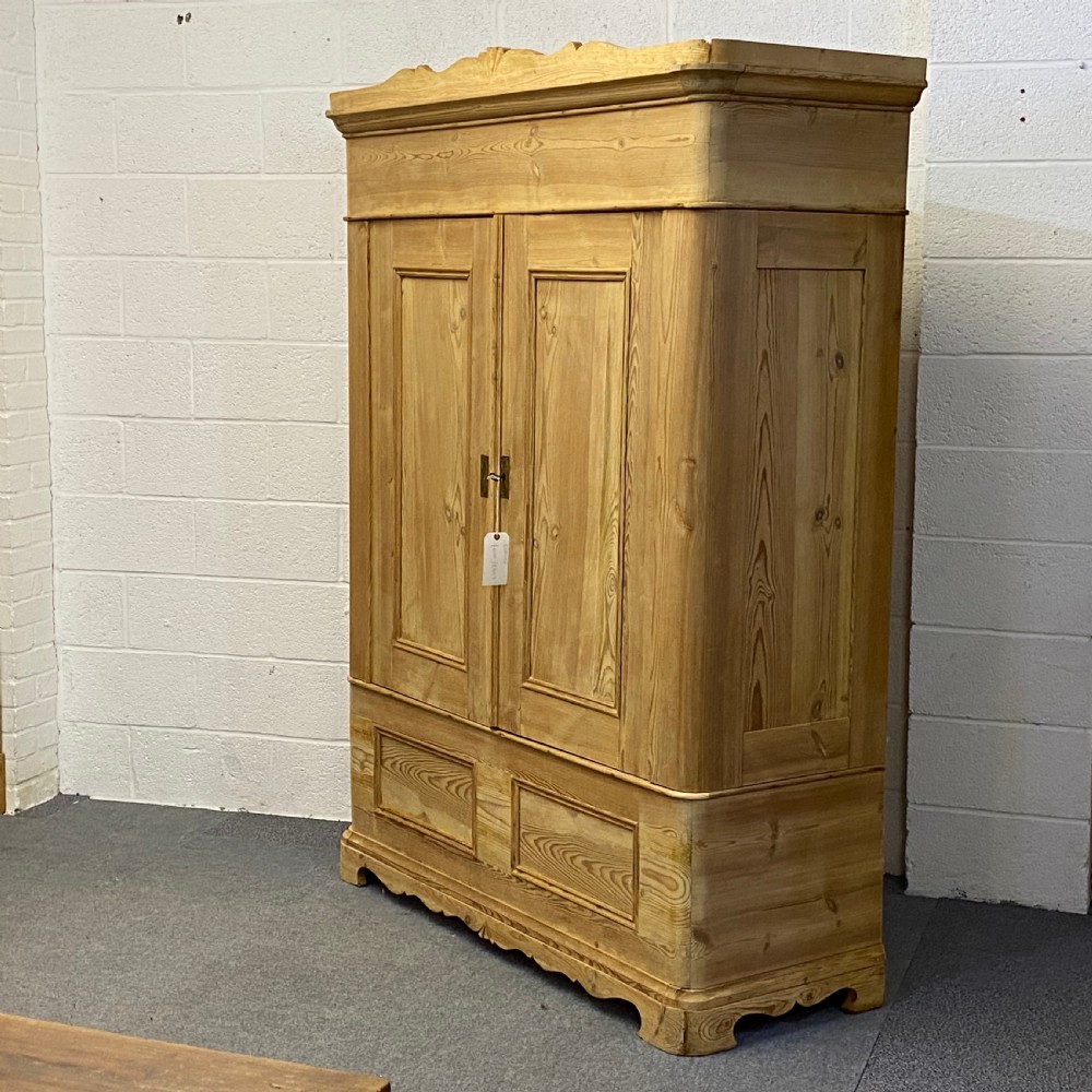 Very Old Double Pine Wardrobe (Dismantles) View V