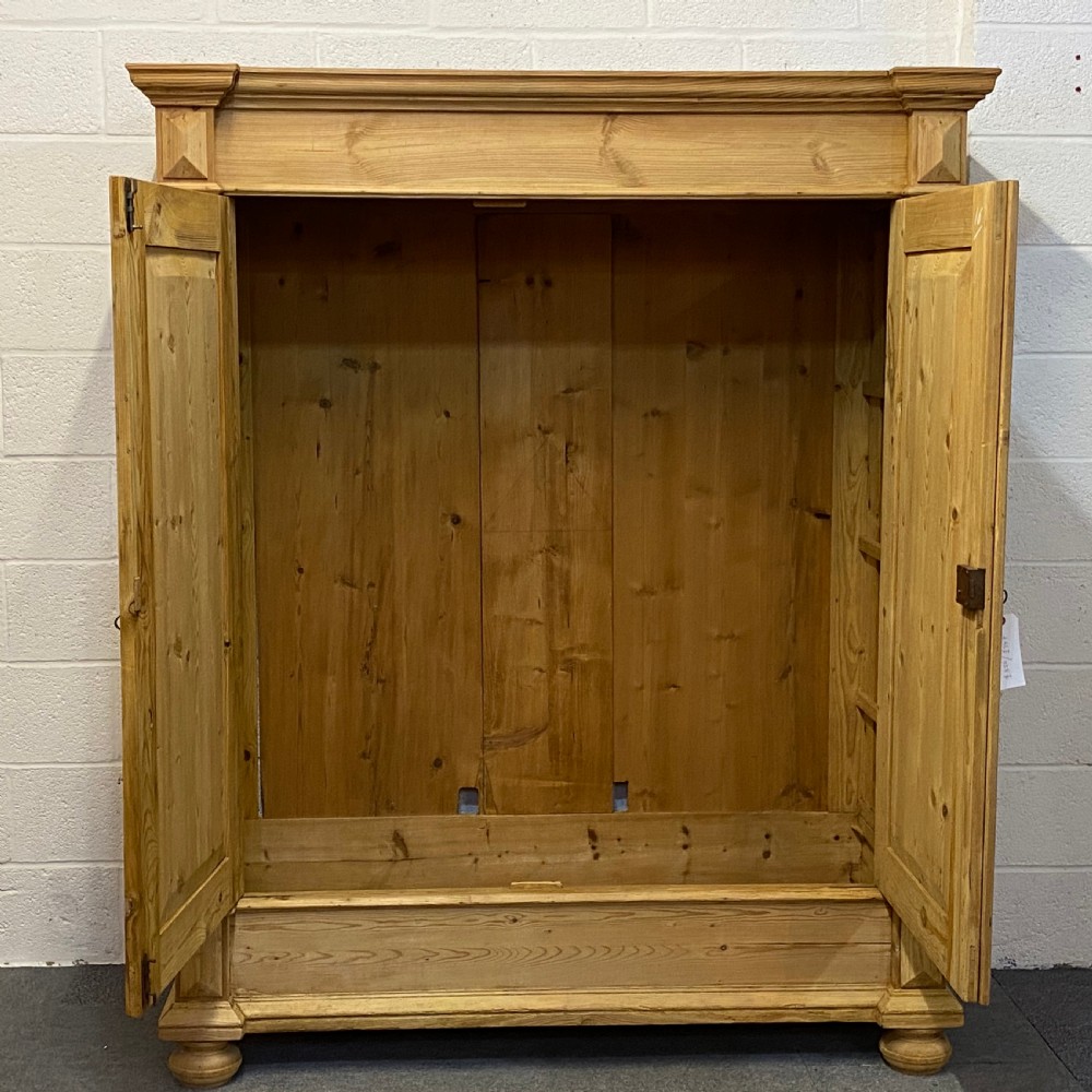 ANTIQUE PINE DOUBLE WARDROBE (DISMANTLES) View II