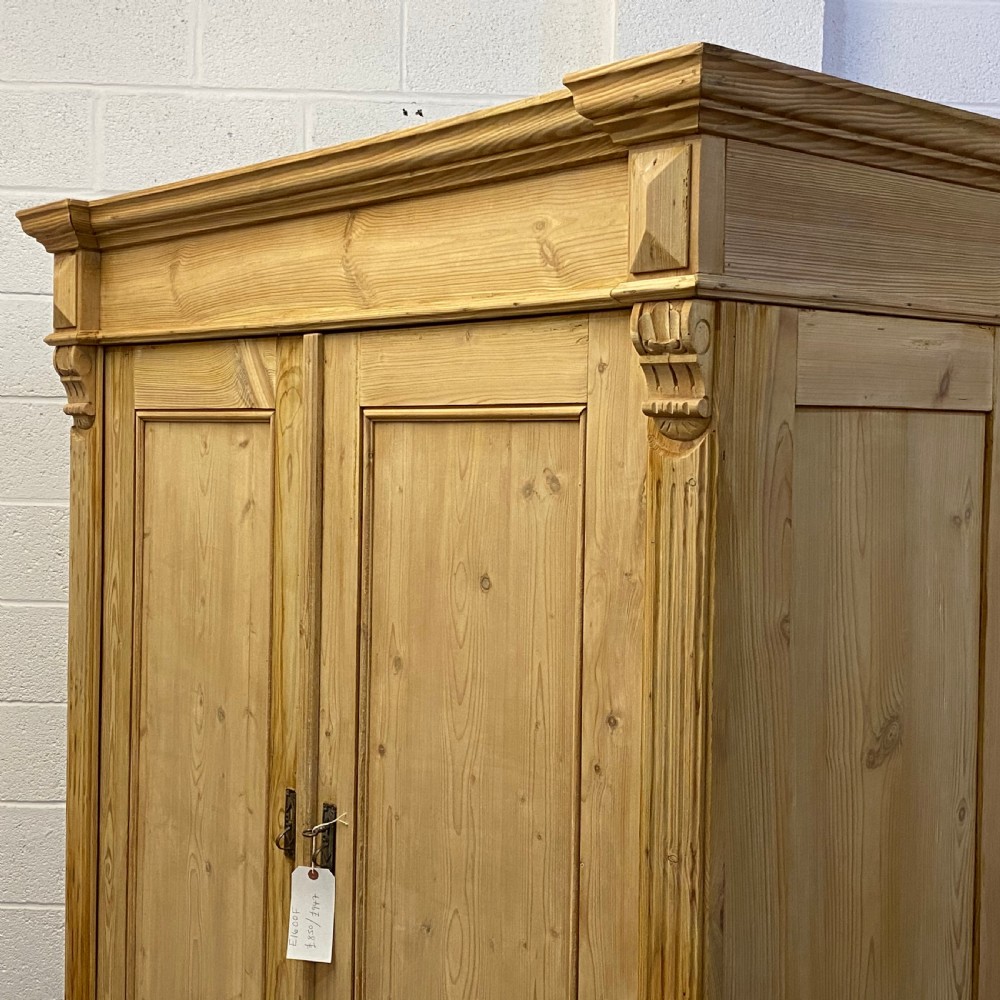 ANTIQUE PINE DOUBLE WARDROBE (DISMANTLES) View VI