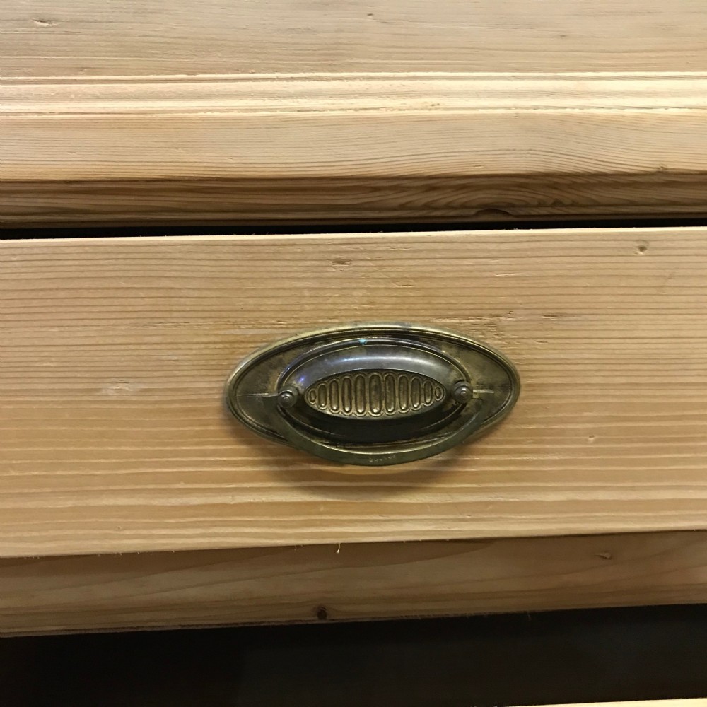MID VICTORIAN ENGLISH PINE MULE CHEST  View VI