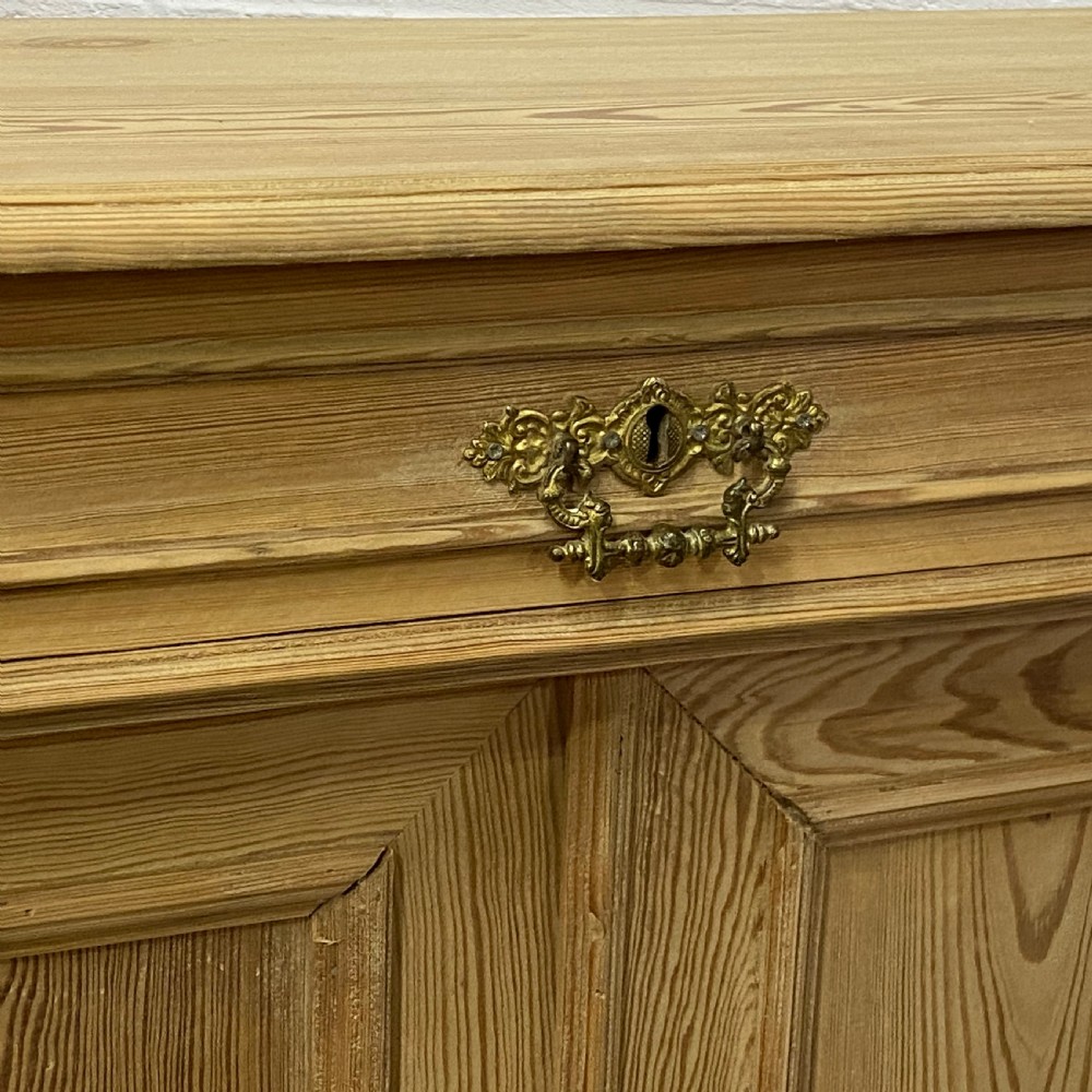 SLENDER ANTIQUE PINE CUPBOARD WITH MEDICINE DRAWER View VII