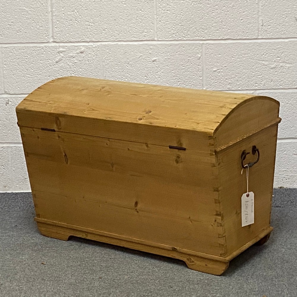ANTIQUE PINE DOME TOP CHEST View III